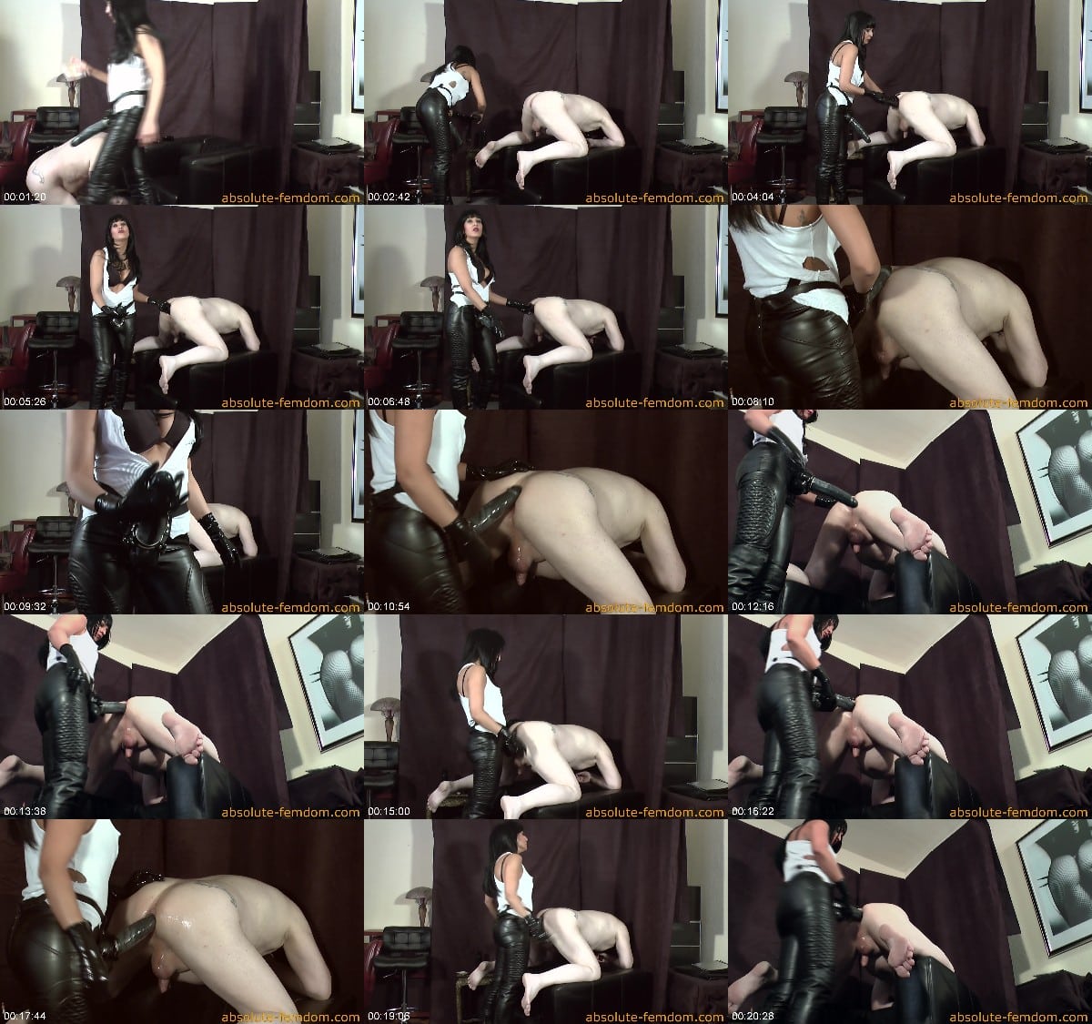 Absolute Femdom - A Gothic Bitch Fucks Your Ass 6