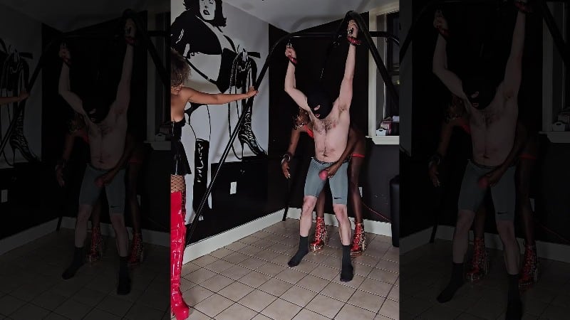 Ballbusting Bianca - Double Domme Ballbusting Domina Bianca Empress Jezebel Jubilee 4