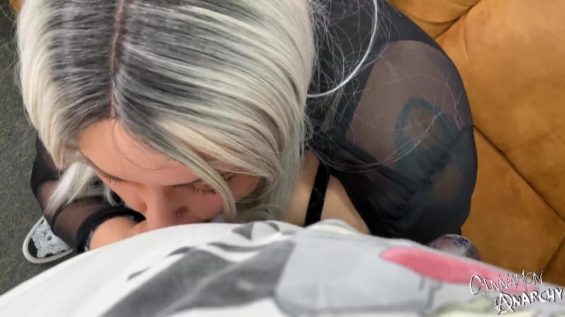 Cinnamon Anarchy - Humiliating a White Cock While Sucking BBC Till I Get a Big Facial Raceplay 5