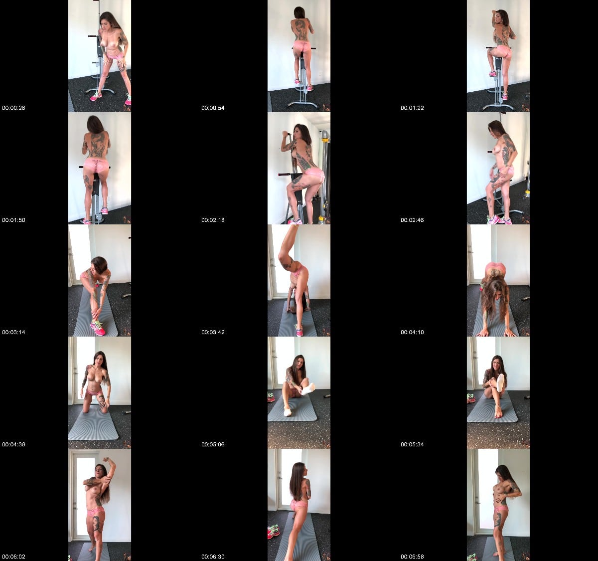 Femdom Puppy Play - Morgana's Private Sweaty Topless Workout 6