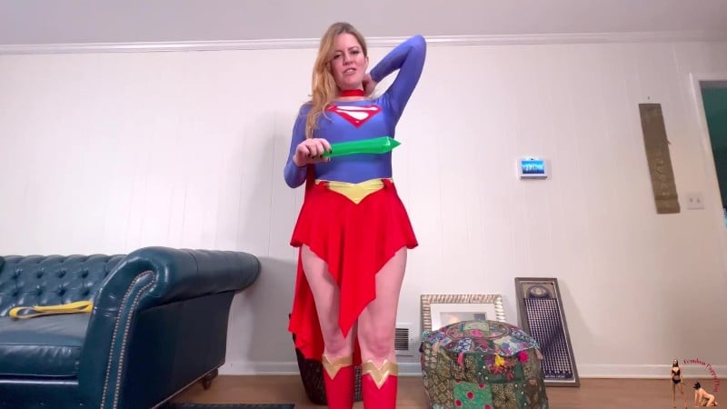 Femdom Puppy Play - Super Girl Jackie Velvets Makes Her Boy Her Super Dogg 4