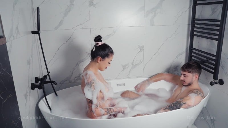 GoddessTina1 - Bubble Bath Cuckolding 2