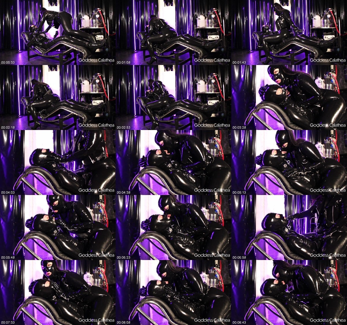 Goddess Calathea - Latex kissing and spit 6