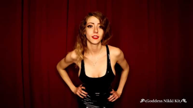 Goddess Nikki Kit - Steamy Femdom CEI in a PVC Dress 1