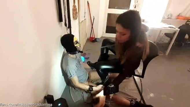 Goddess Sandra D Findom Femdom - Sadic Boots Cleaning 2