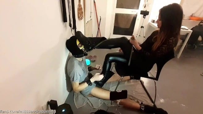 Goddess Sandra D Findom Femdom - Sadic Boots Cleaning 5