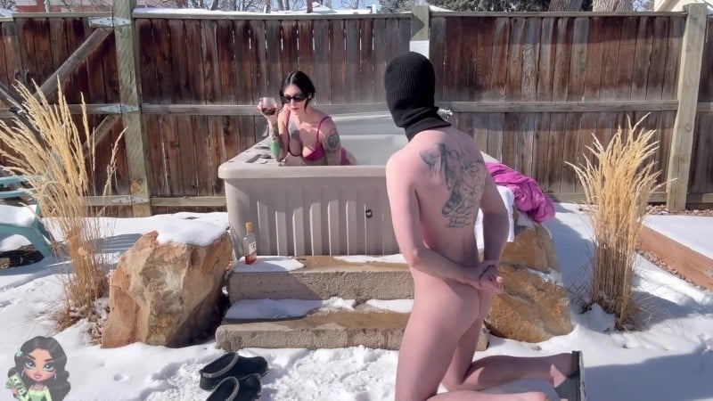 Goddess Sydnie - Hot tub sub 3