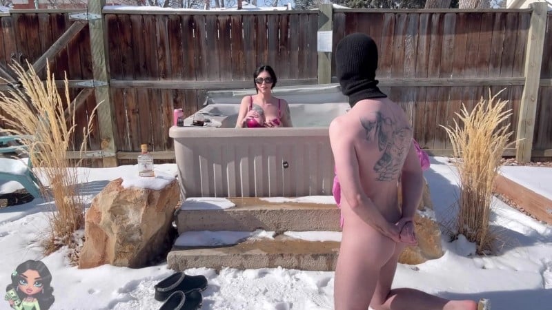Goddess Sydnie - Hot tub sub 4