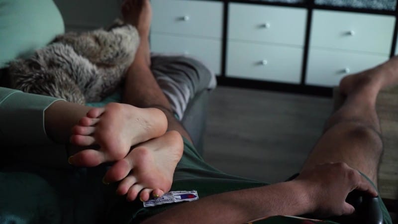 Imilia Audley Video Game Foot Tease 4