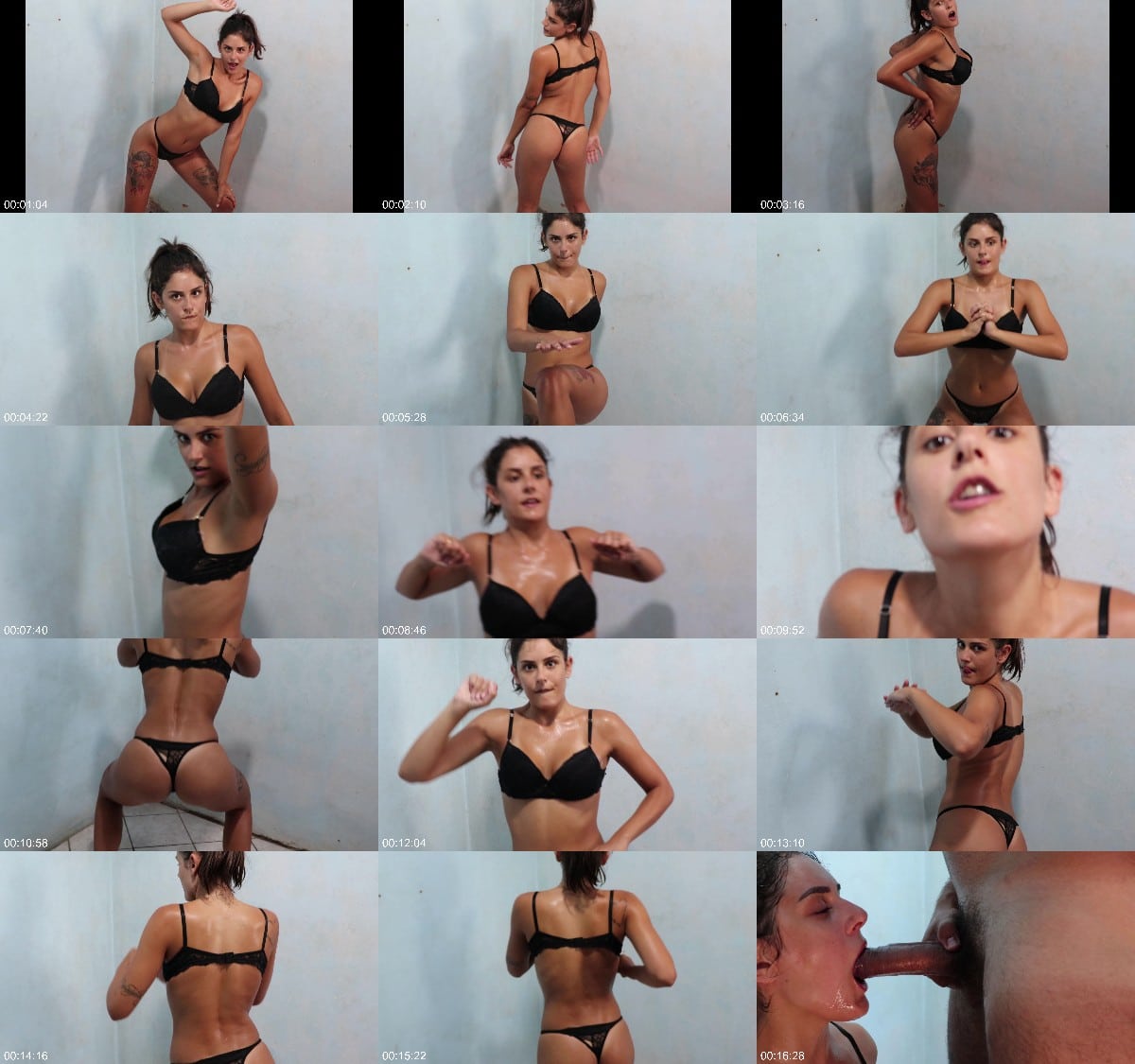 JuliaGoddess A sweaty dance, squat and facefuck 6