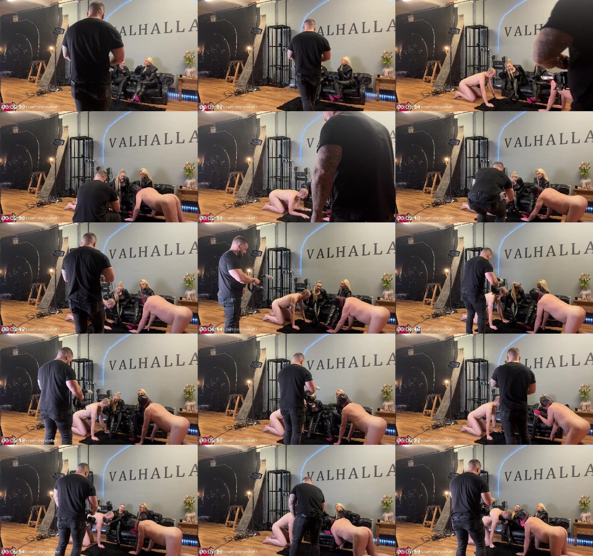 Lilse Von Hitte - Making Of - Double Leather Worship Clip 6