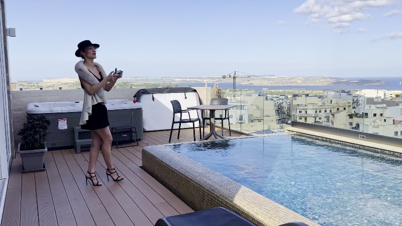 MissDaisyDiamond Pilot Daisy Drone VLOG 1 from Lovely Rooftop SFW 2