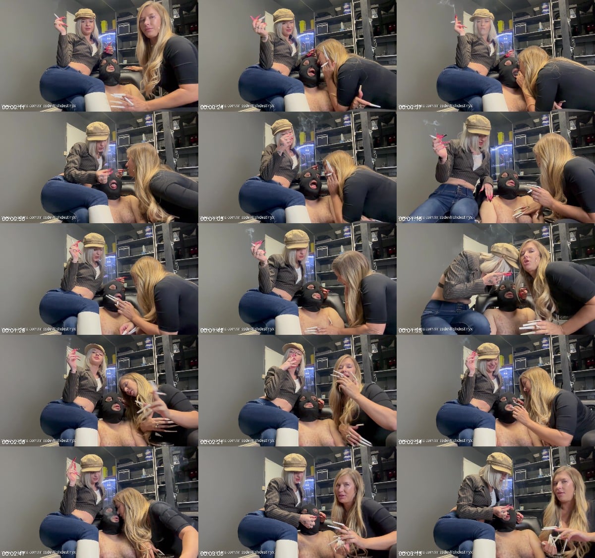 Miss Devilish Destinyx - Ashtray Bitch - Hot Mother And Daughter Using Our Bitch As An Ashtray As He Deserves 6