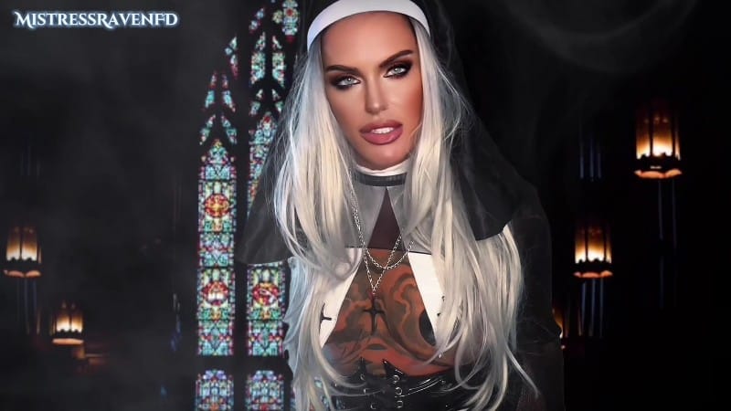 MistressRavenFD - Shemale Nun Torment Relive Your Altar Boy Nightmares And Beg For Mercy 2