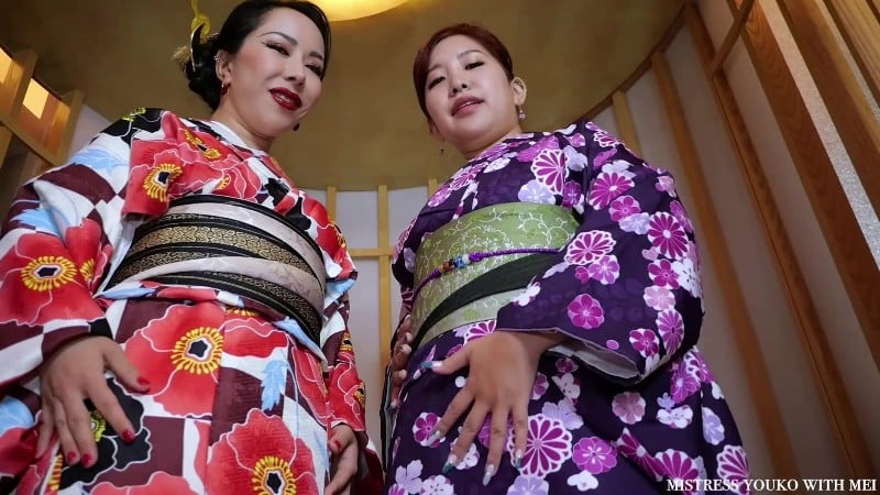 Mistress Youko - Double Japanese Humiliation JOI - Femdom Pov 1