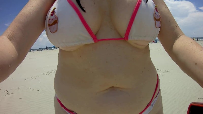 MizzErotique Naughty on Public Beach 4