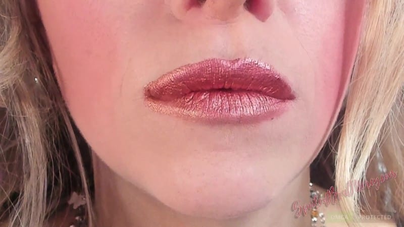 Petite Mercy - Metallic Bronze Lipstick Lips Smelling 1