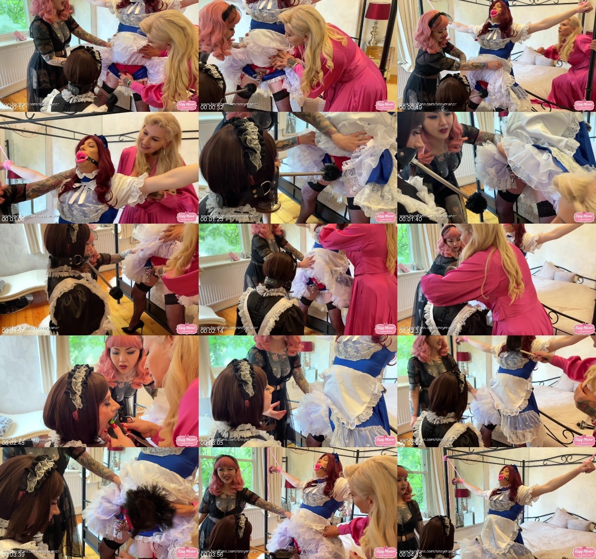 Sissy Manor - Miss Patricia, Ava Von Medisin - Tied Tickled Torment And Toilet Brush Part 2 6