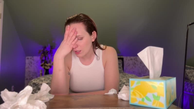 SneezeGoddess - A Sick Day in the Life of Nadia More Like Snottia 2