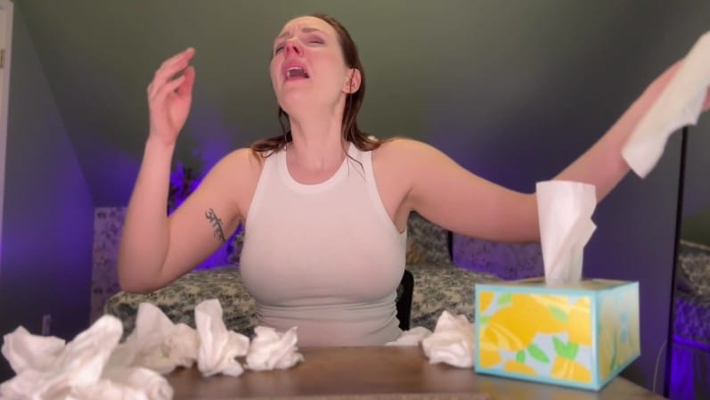SneezeGoddess - A Sick Day in the Life of Nadia More Like Snottia 5