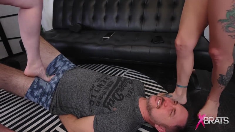 Xbrats Bratty Foot Girls - Summer & Lazarus - Stinky Foot Perve 2