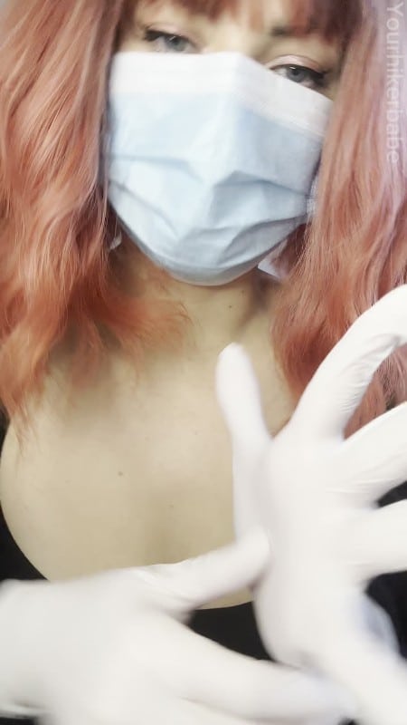 Yourhikerbabe - Milking And Draining My ABDL In White Latex Gloves 3