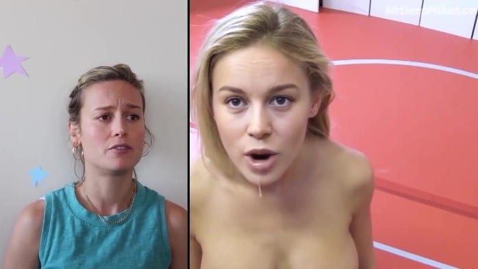 Brie Larson Sex Parody Split Screen Trailer Porn Deepfake 4