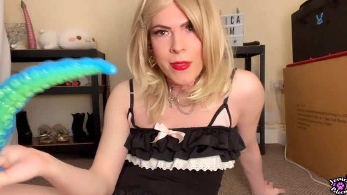 Deep Anal Training Sissy Caged Cumshot 1