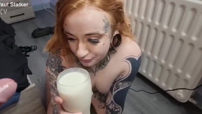 Extreme !! Puke Training Azura Alii Mouth Destroyed With Piss & Milk Puke 4