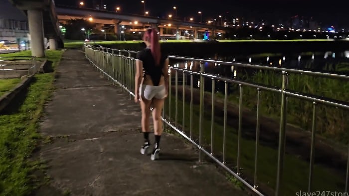 [Chinese Amateur Bdsm] Slave247story On Clips4sale - Young Ponygirl Practicing Walking Outdoors 2