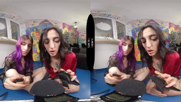 [Italian Fetish Vr] Brisen Suicide, Devil Violet - Sexy Girls Play With Asmr (2024-06-06) (5760x2880) 2