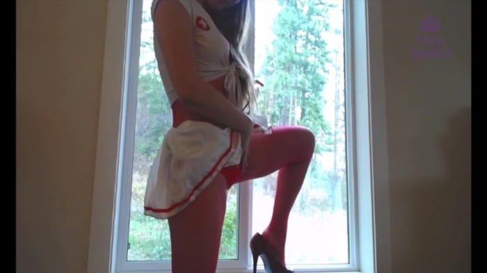 [ManyVids] Violetfugazzi - Panty Stuffing 9 Naughty Nurse Violet [1080p] 1