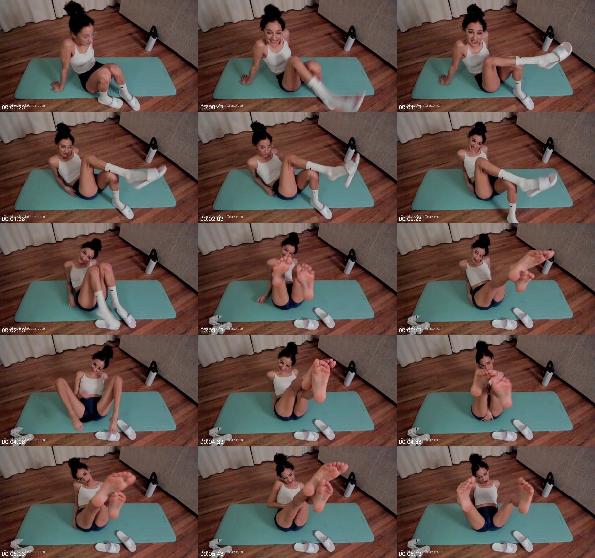 Bad Bella - Gymmate Teases Sweaty Foot Fetish- JOI 6