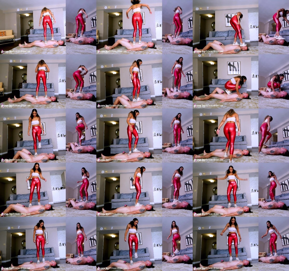 Brat Princess 2 - Goddess Honey - Human Trample Mat Used for Aerobics 4K 6