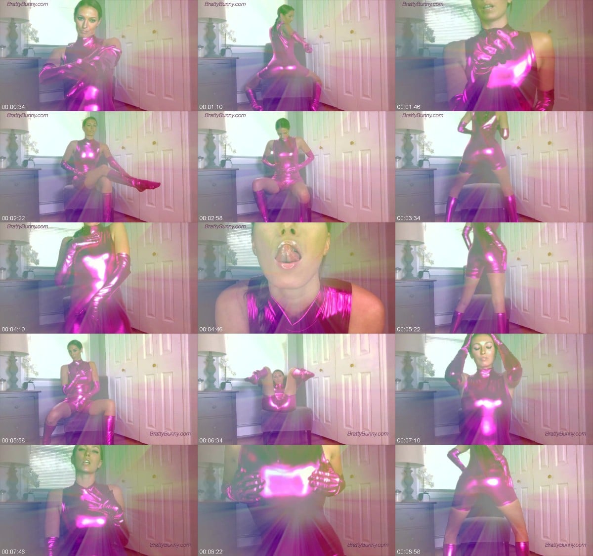 Bratty Bunny - Pink shiny fetish - Mesmerize 6