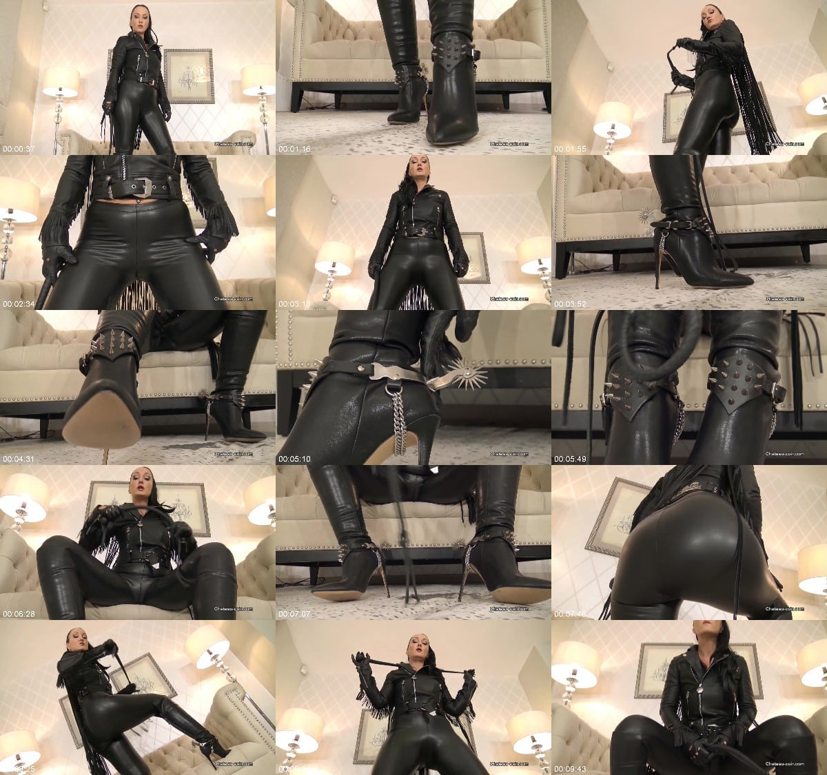 Chateau Cuir - Strict leather worship and boot JOI - Fetish Liza 6