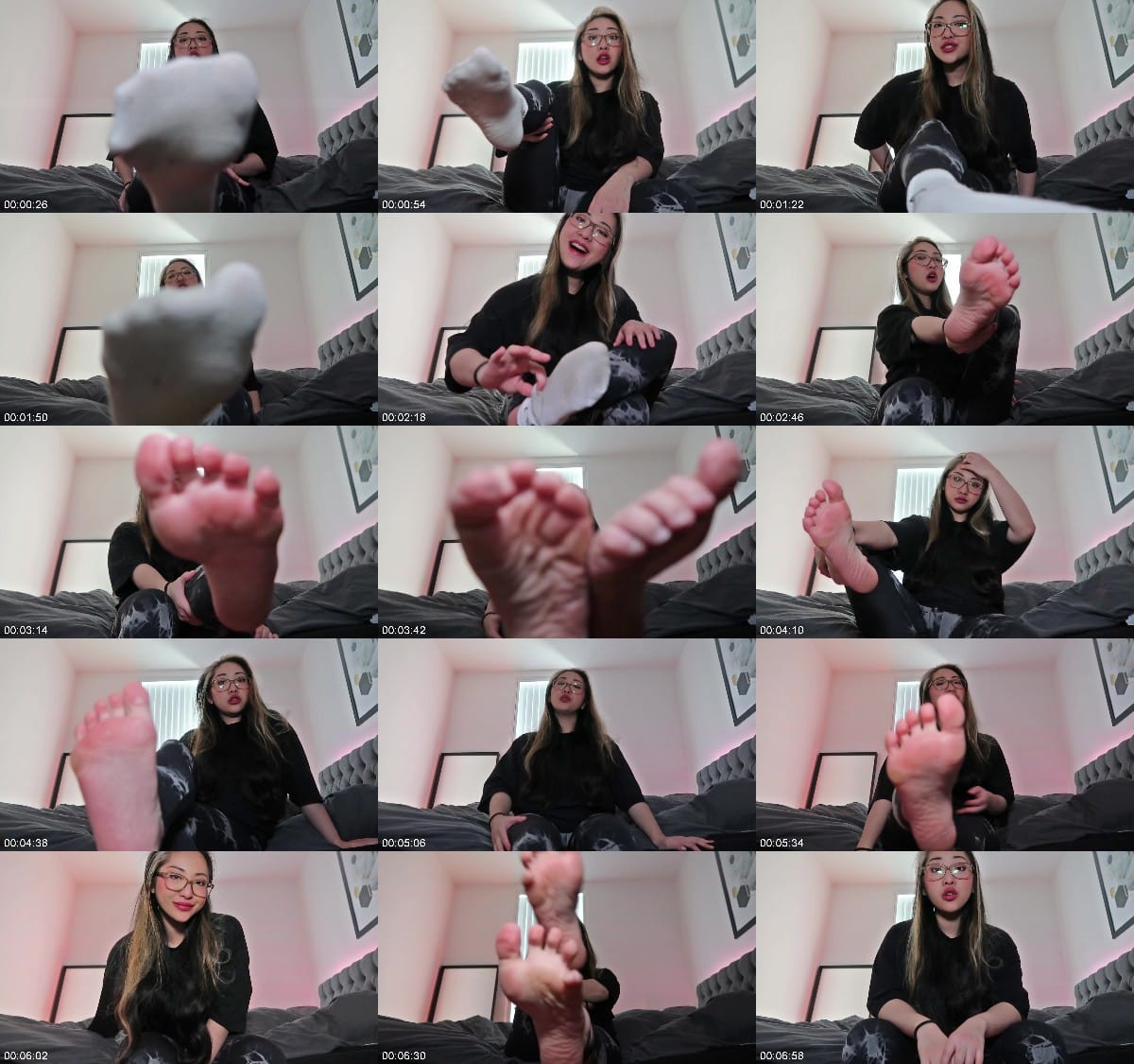 ClaudiaHon - Watch my sweat feet after gym JOI 6
