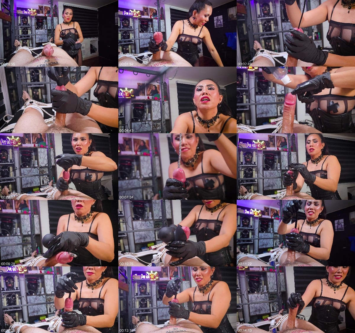 Domina Fire - Sounding and Milking My Bound Slave 6