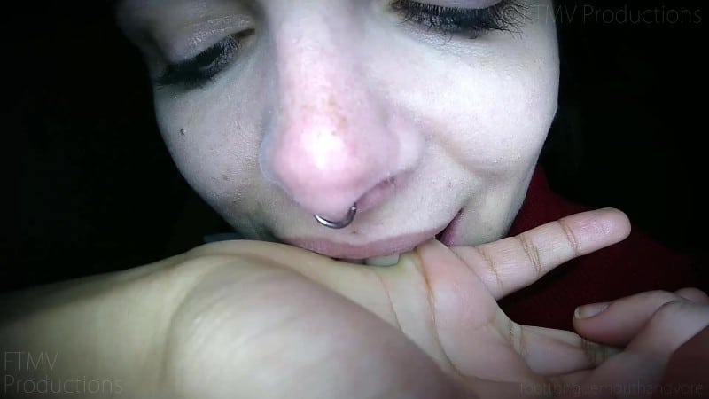 Elina Bites Nadya S Arm Hand And Fingers 4