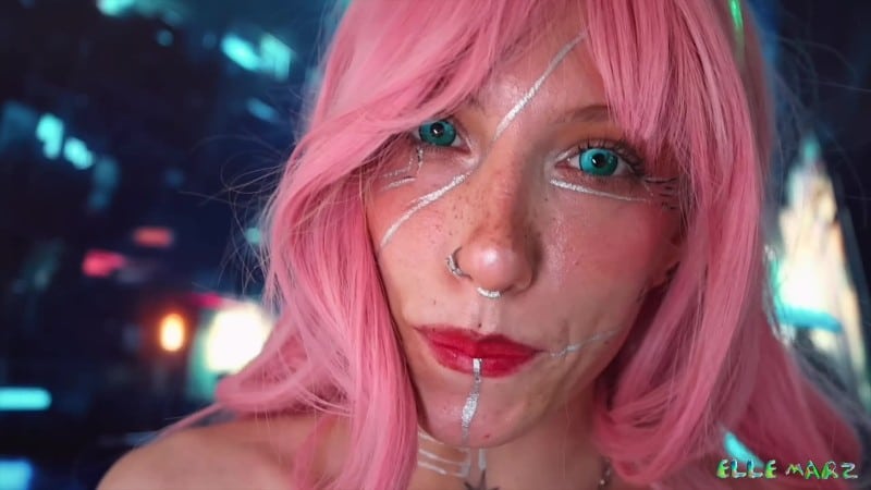 Elle Marz Edging my JoyToy 2077 1
