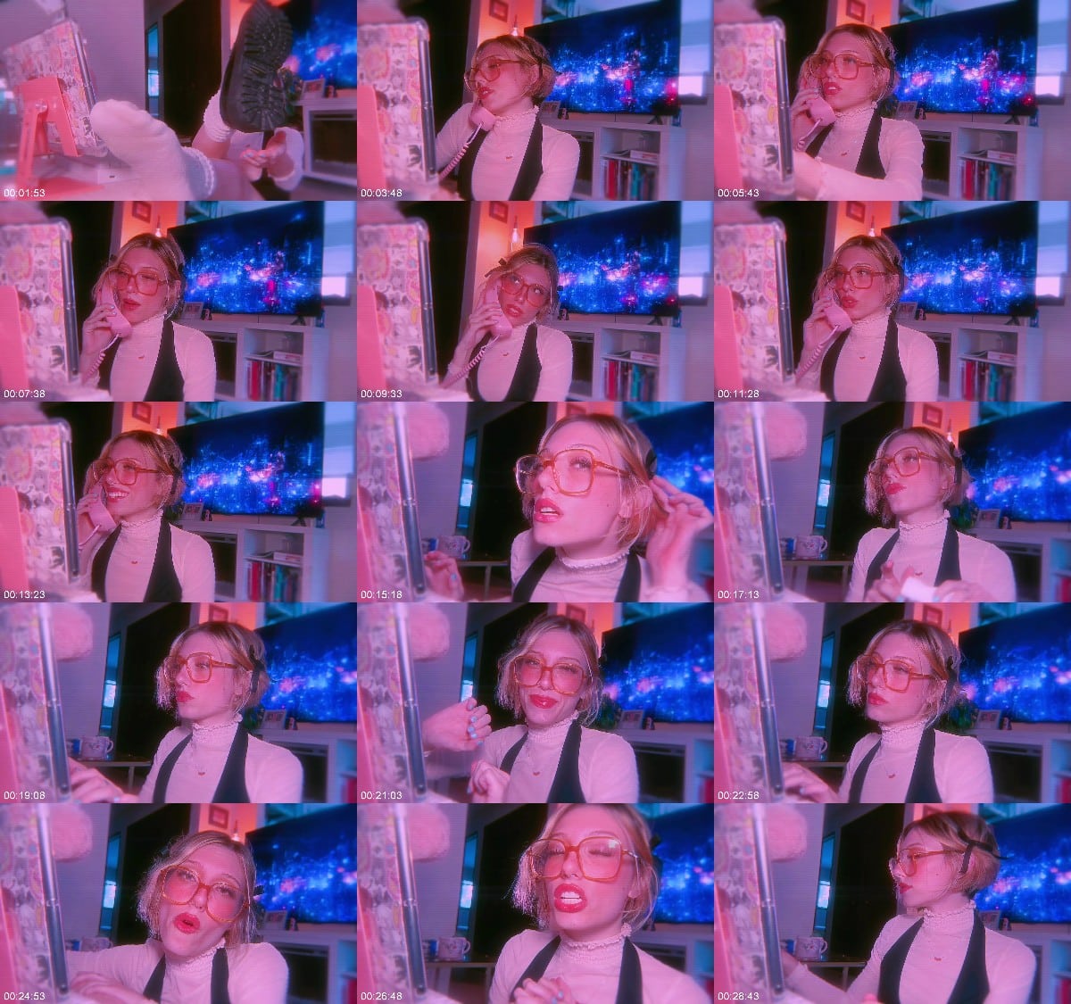 Elle Marz Rude-giant-receptionist-steals-tiny-from-work-ASMR 6