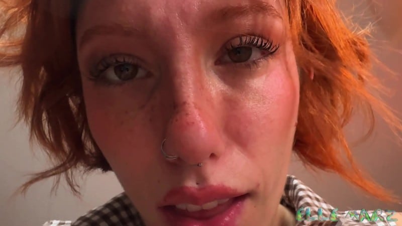 Elle Marz kiss lick spit POV 2