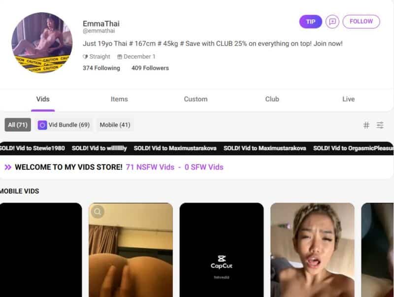 EmmaThai Leaks Manyvids Siterip tezfiles [88 VDEO / 55 GB] 1