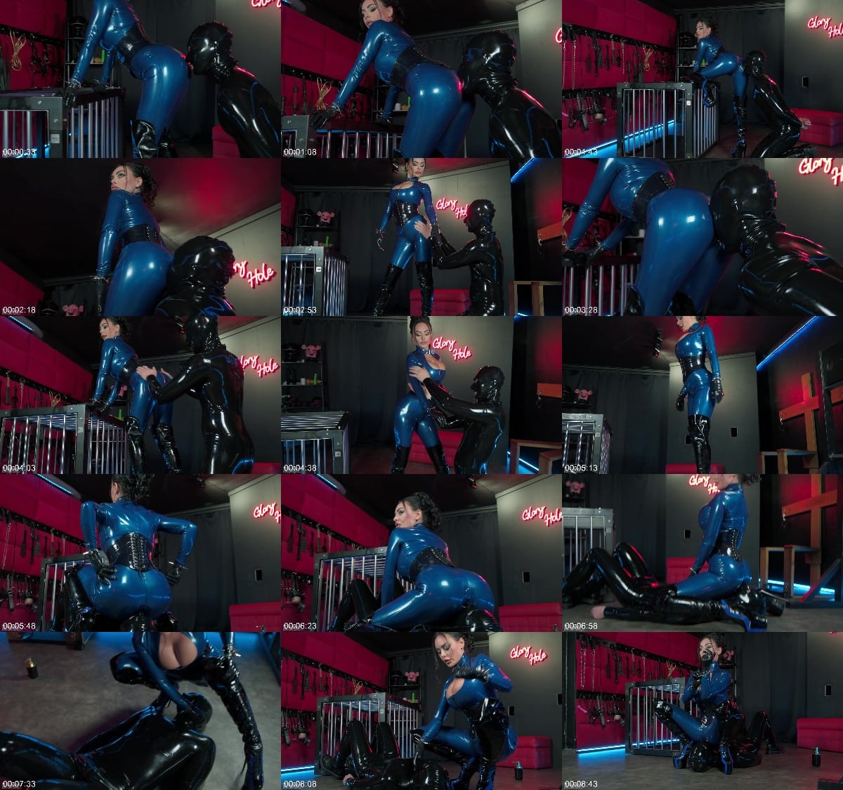 Femdom Adventures - Latex Facesitting And Ass Worship In Rubber Catsuit - Evil Woman 6