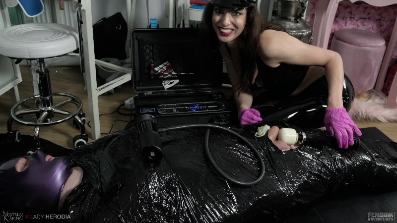 Femdom Adventures - Milking Machine Cock Draining And Post Orgasm Play - Mistress Karino and Lady Herodia 3