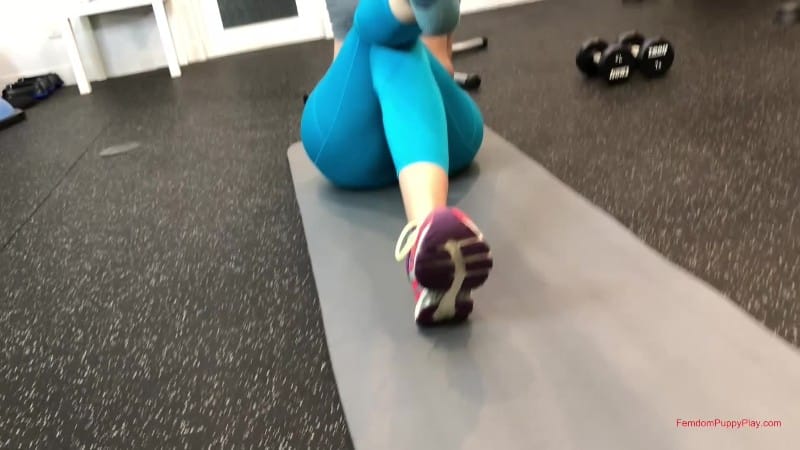 Femdom Puppy Play - Sablique's Gym Sweat 5