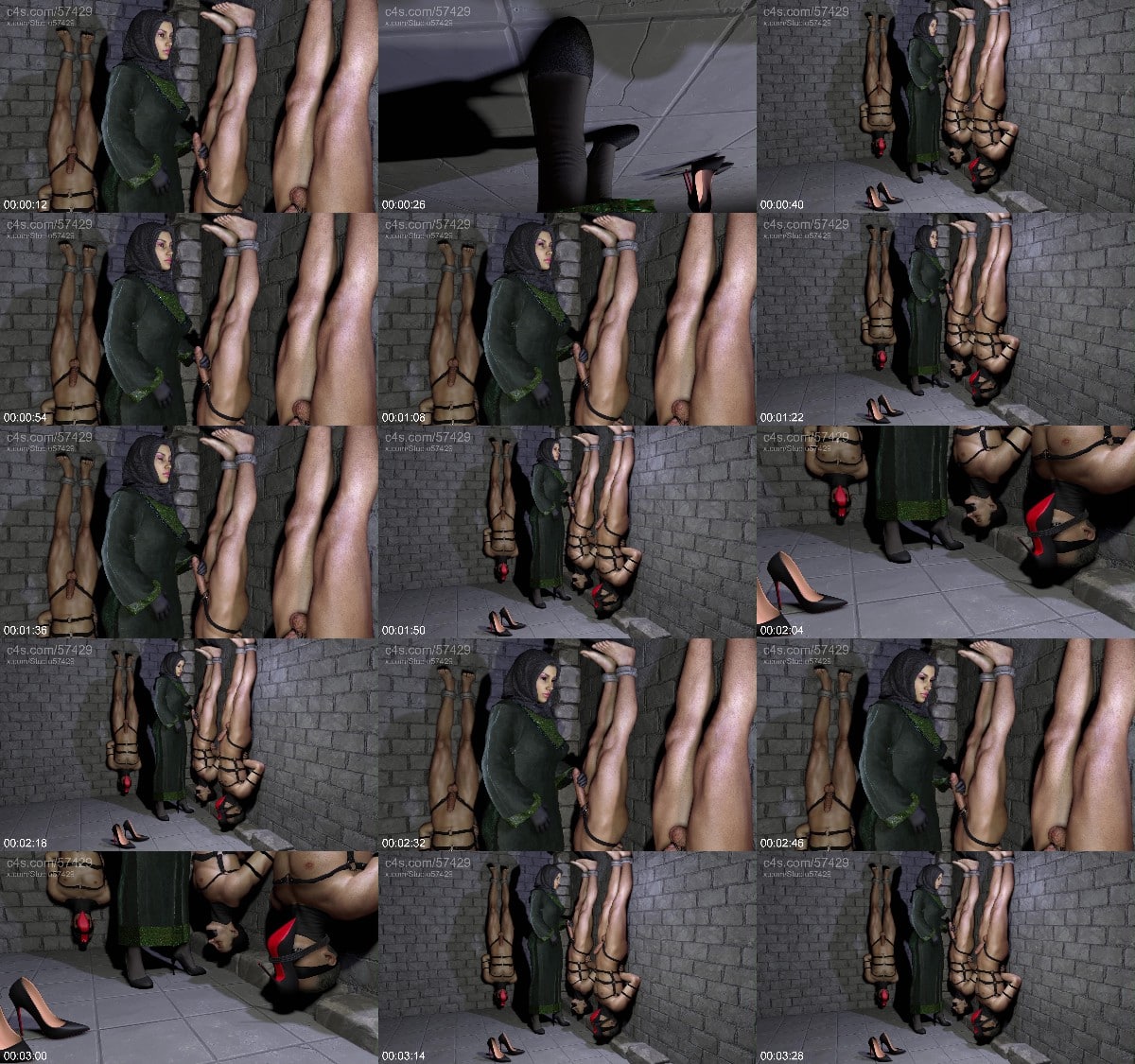 Femdom Slave Milking In Dungeon Hijab Goddess Shoe Smelling - - 57429 6