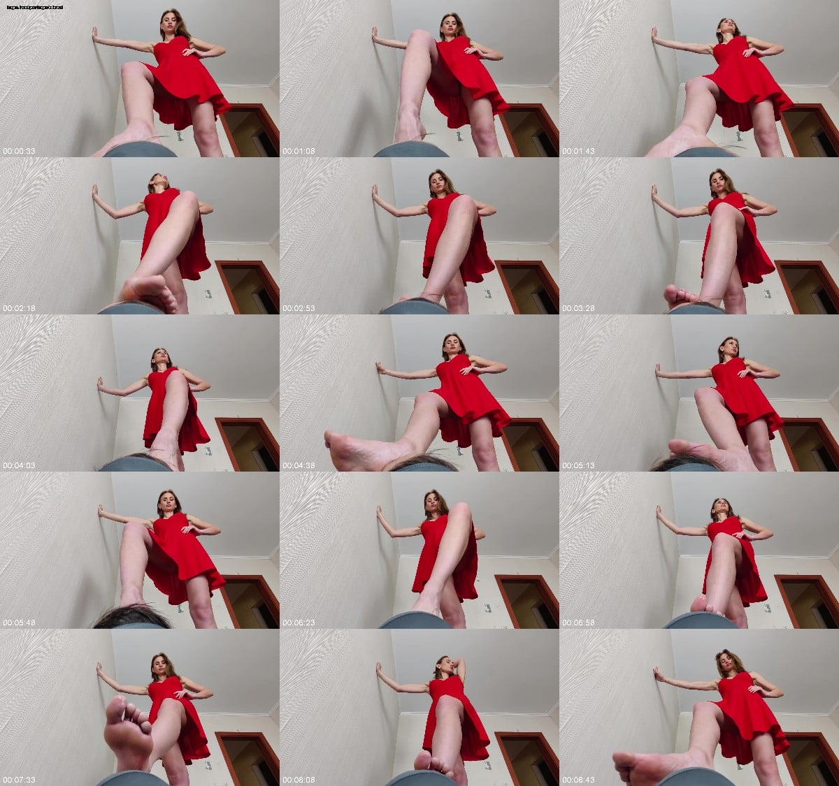 Gillian-Near-Wall-Foot-Licking-Bottom-View 6