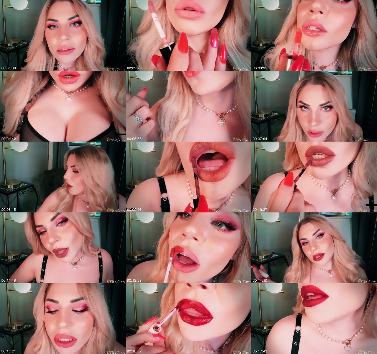 Goddess Blonde Kitty - Lipstick Try On Haul 6