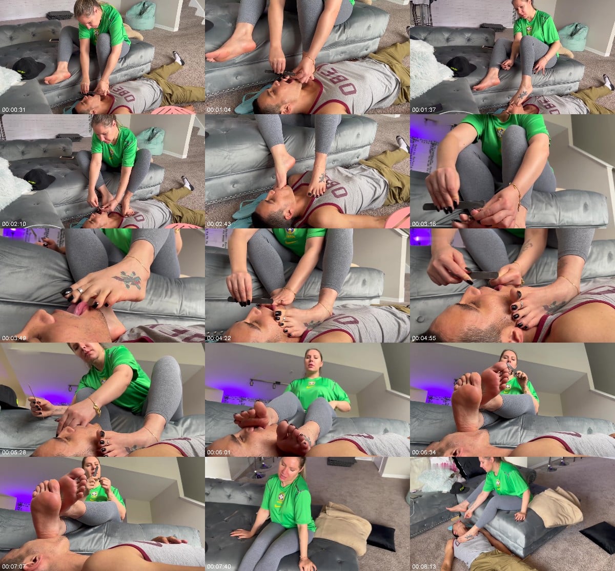 Goddess Grazi - Sanding my toenails in the fans mouth 6